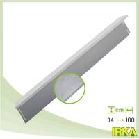 IRKA Rasenkante breit Alu-Zink 100 x 3,5 cm - H&ouml;he: 14 cm