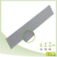 Rasenkante schmal Alu-Zink 100 x 0,1 cm - H&ouml;he: 18 cm