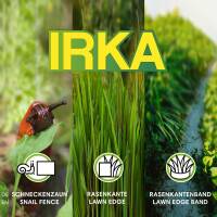IRKA Schneckenzaun/Rasenkante breit Corten 14 x 3,5cm - L&auml;nge: 0,5 m