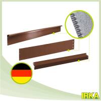 IRKA Eckverbinder f&uuml;r Rasenkante breit Corten 100 x 4 cm - H&ouml;he: 20 cm