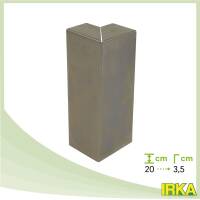 IRKA Eckverbinder f&uuml;r Rasenkante breit Corten 100 x 4 cm - H&ouml;he: 14 cm
